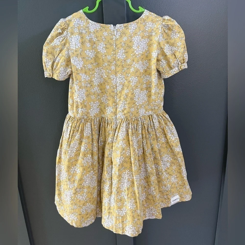 Little Lord & Lady Cotton Yellow Floral Fancy Dress Size 5/6 Years